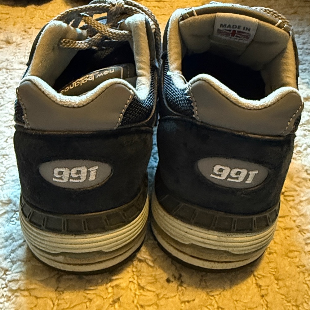 Men’s New Balance W991NV - made in UK navy UK7 - Picture 2 of 6